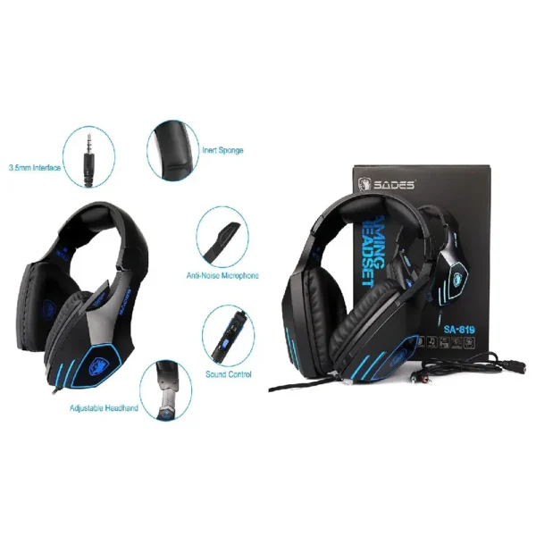 HeadSet Sades Sa819