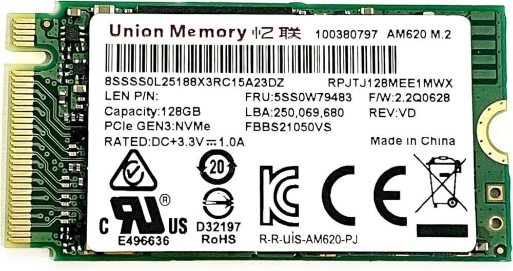 NVMe 128G hard