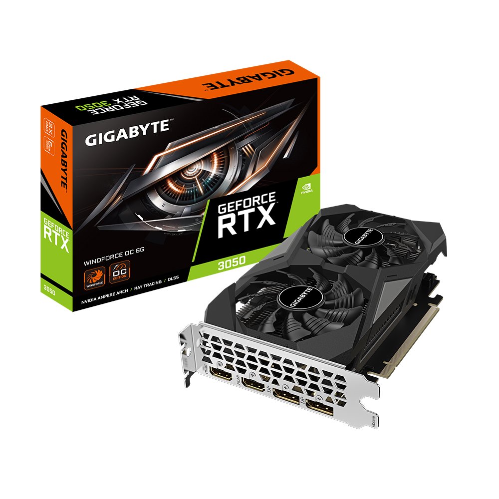 GIGABYTE GeForce RTX™ 3050 WINDFORCE OC V2 6G DDR6